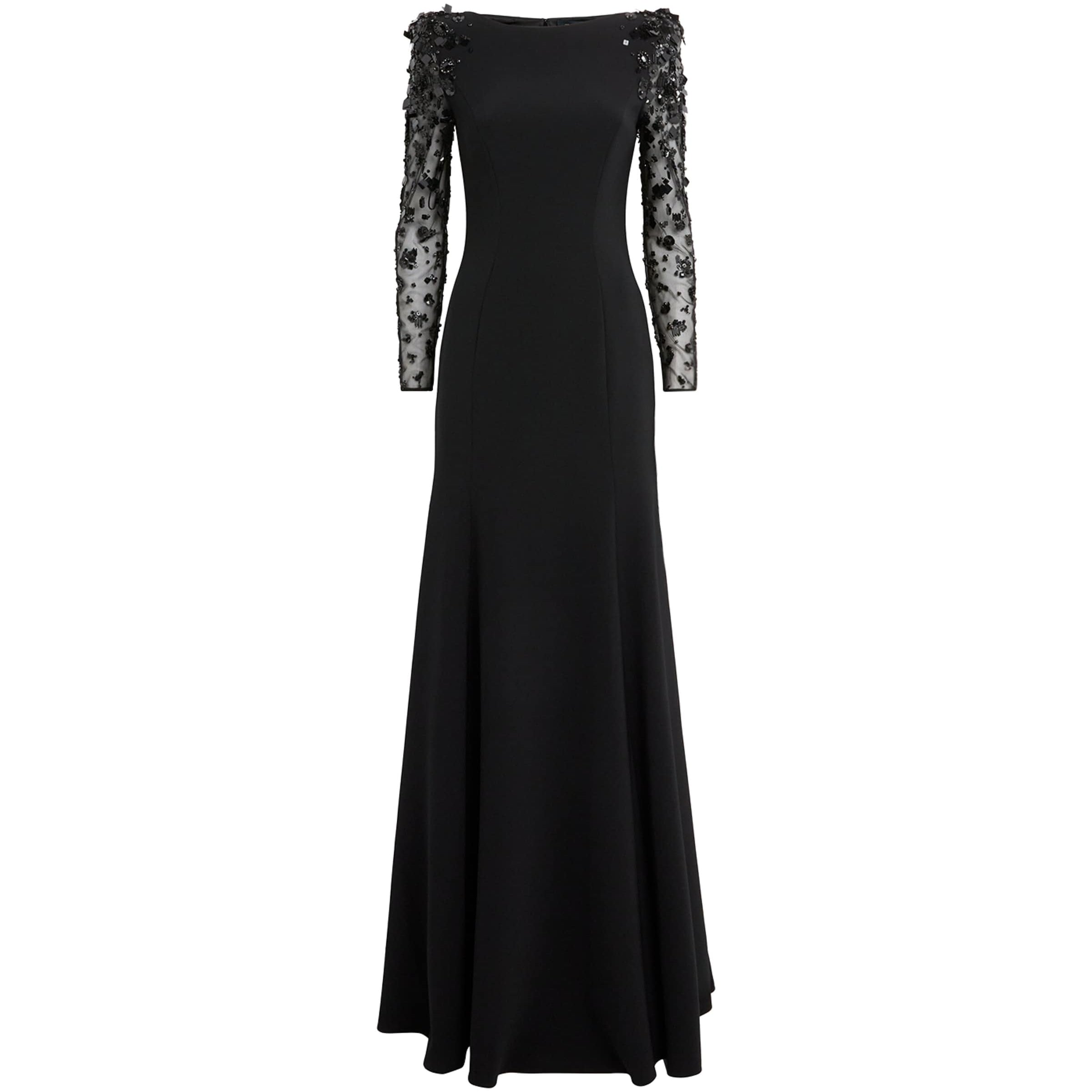 Jenny Packham Black Embellished Sylvia Gown