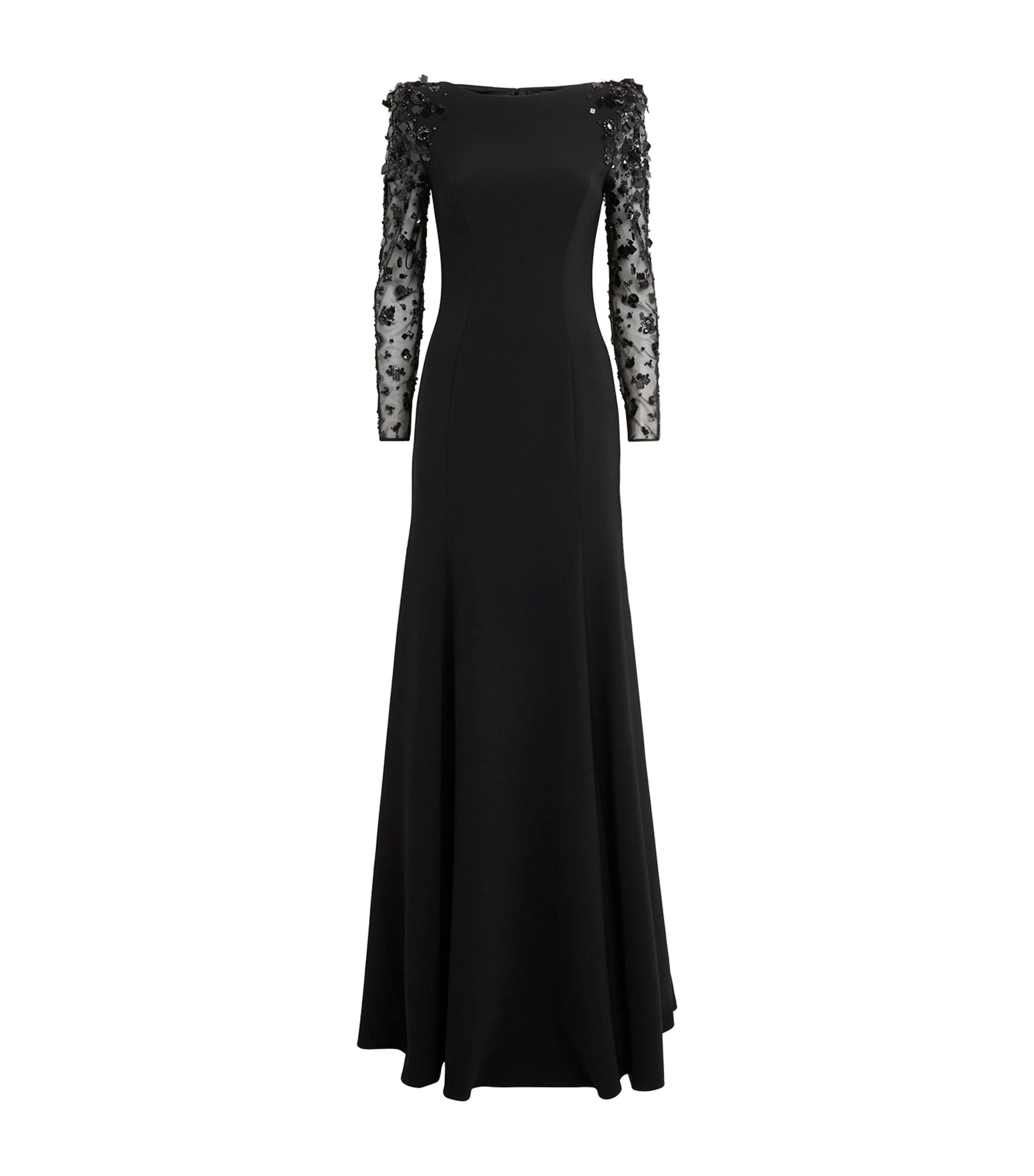 Jenny Packham Black Embellished Sylvia Gown