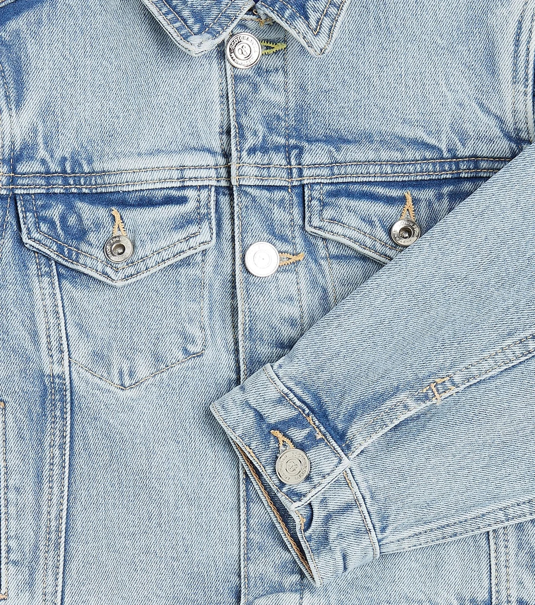 Scotch & Soda Kids - جاكيت جينز بأكمام منفوشة