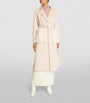 Yves Salomon Beige Cashmere-Wool Fox Fur-Trim Coat