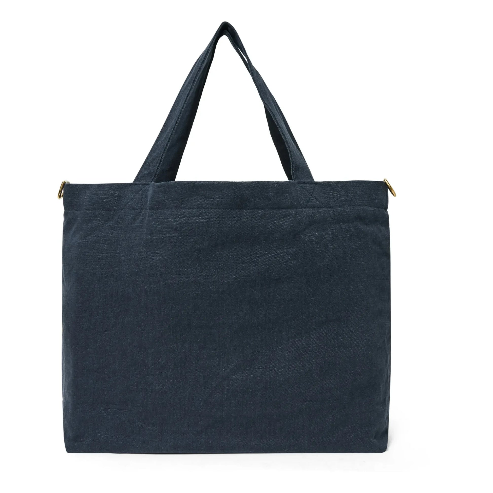 Adorna - Emma Linen tote bag | Navy blue