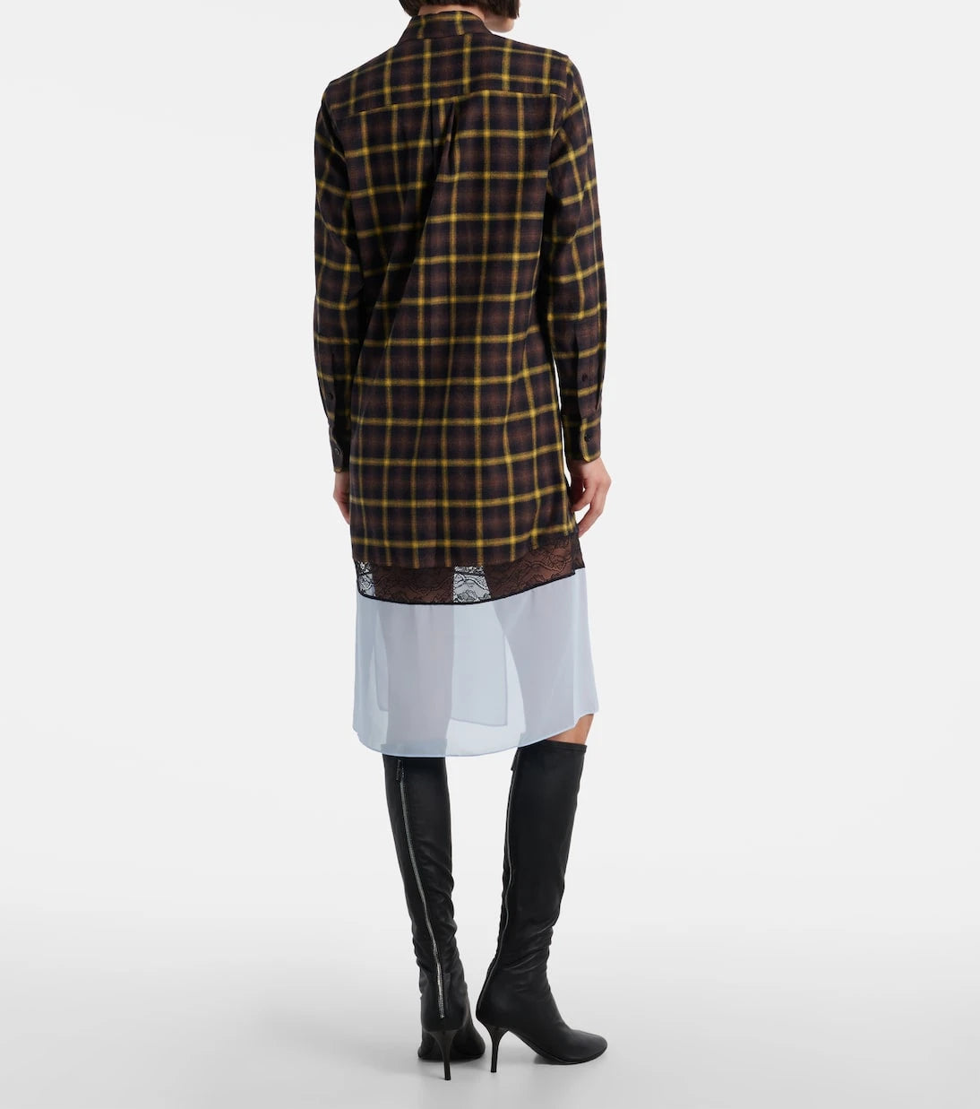 Coperni - Checked shirt dress