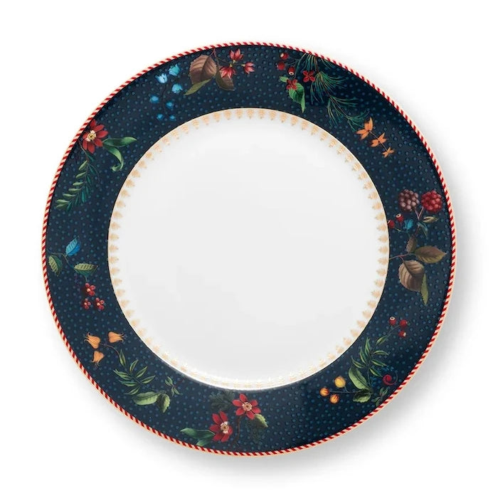 Pip Studio Berry Blues Blue 21,5 cm Düz Tabak Seti (6 Parça)