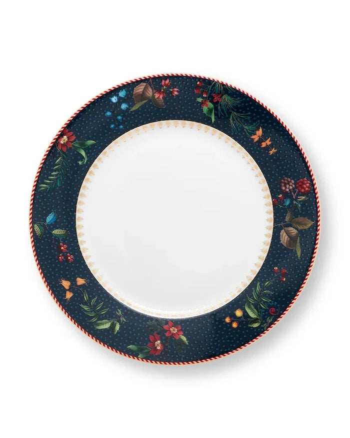 Pip Studio Berry Blues Blue 21,5 cm Düz Tabak Seti (6 Parça)