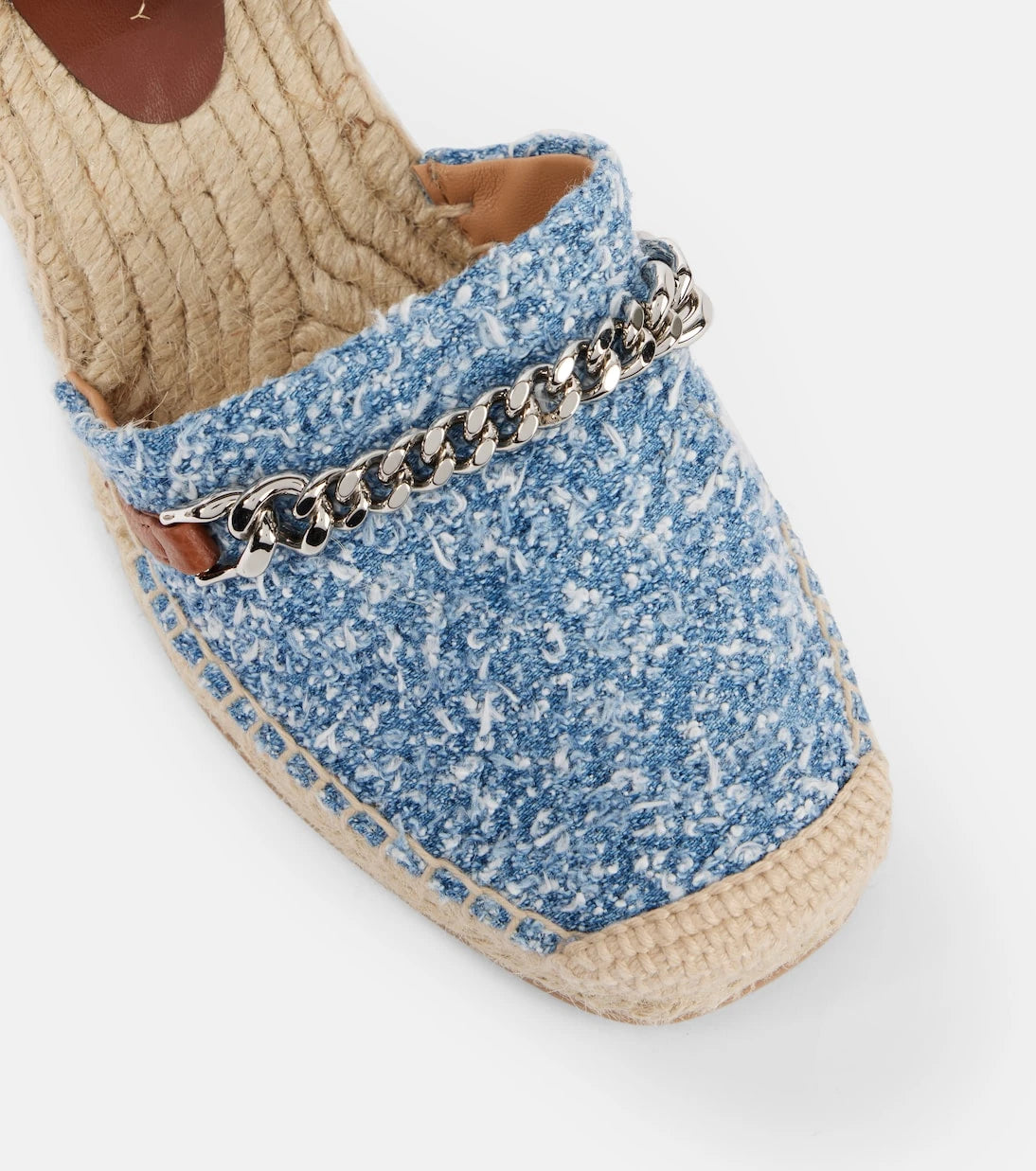 Stella McCartney - Gaia denim bouclé espadrilles