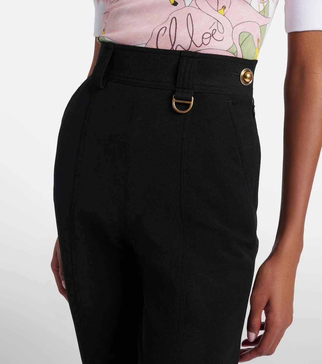 Chloé - Embellished slim pants