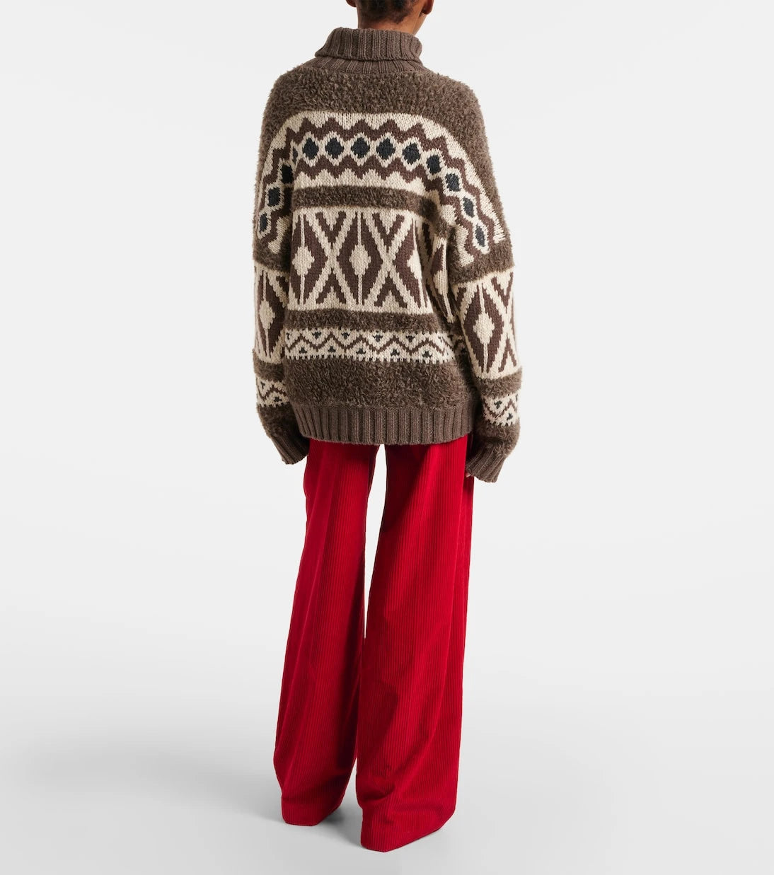 Brunello Cucinelli - Wool jacquard turtleneck sweater