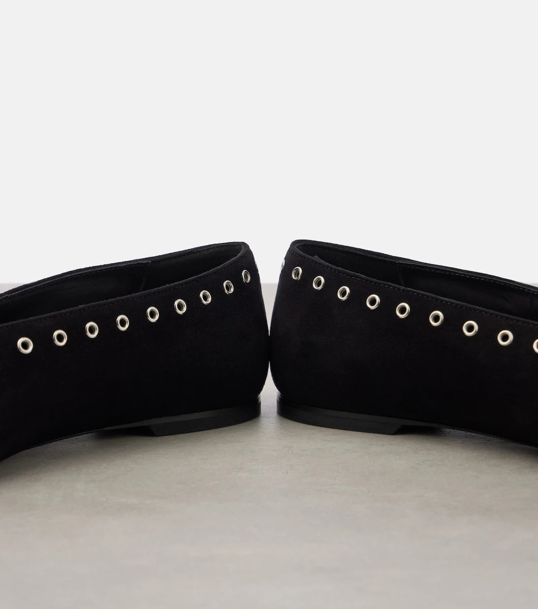 Toteme - Suede lace-up ballet flats