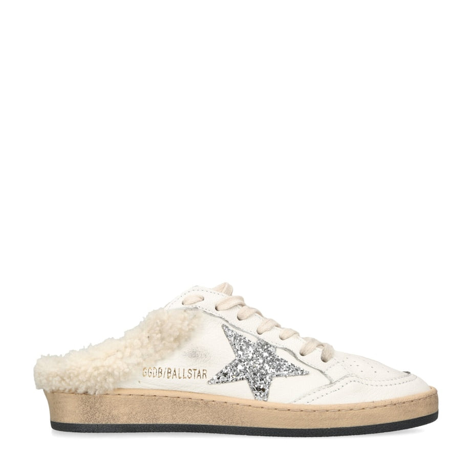 White Ball Star Sabot Sneakers