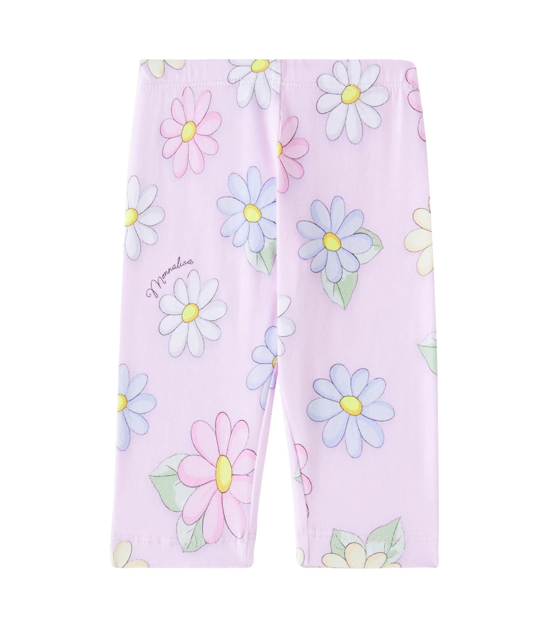 Monnalisa - Baby floral cotton-blend leggings