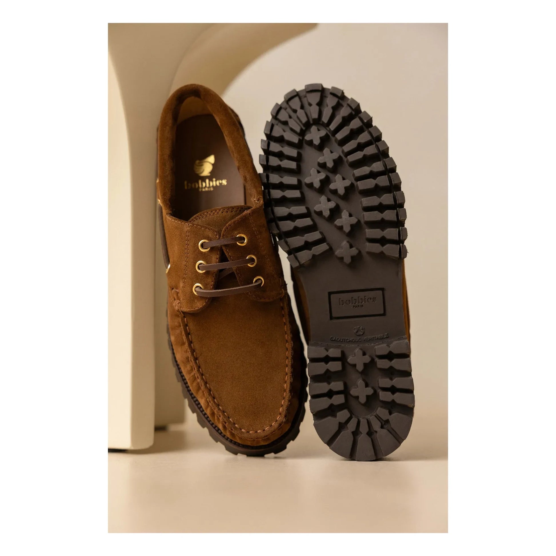 Bobbies - Betlem Suede Boat Shoes | Camel