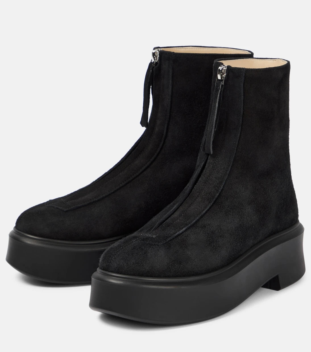 The Row - Suede ankle boots