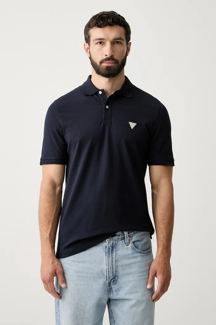 Guess yakalı erkek pamuklu tişört