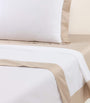 Cotton Langdon Coastal Double Flat Sheet (240cm x 295cm)