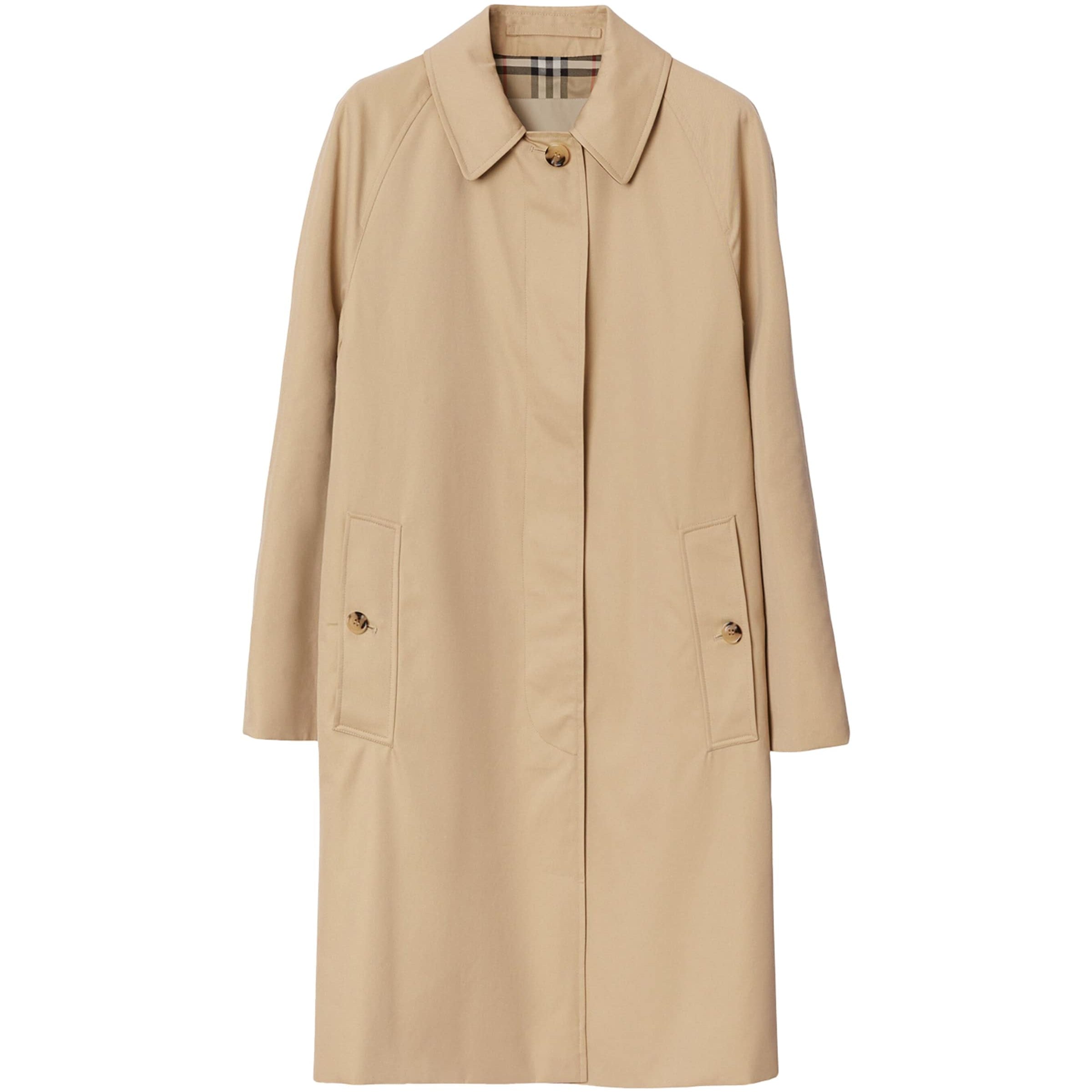 Yellow Gabardine Camden Car Coat