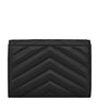 Saint Laurent Black Small Monogram Matelassé Envelope Wallet