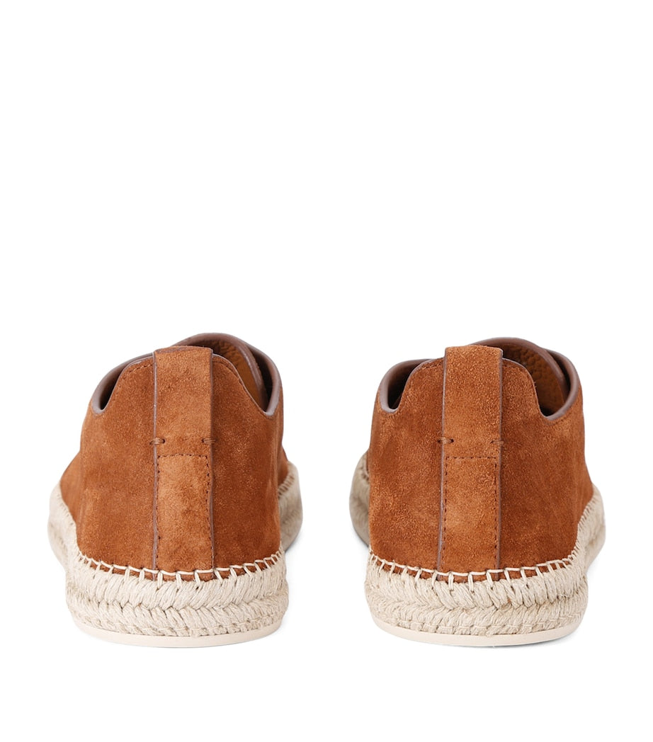 Suede Triple Stitch Espadrilles