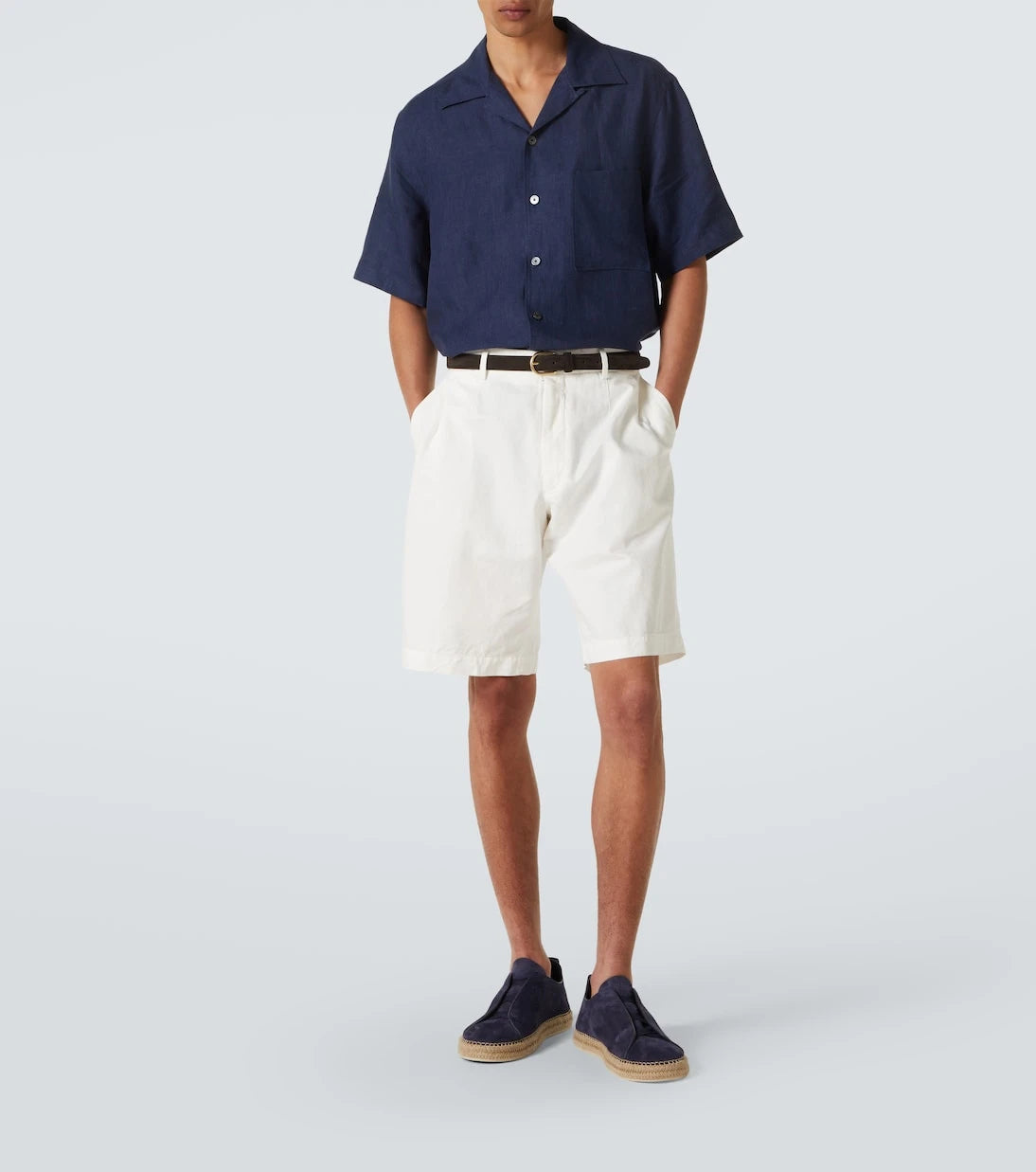 Zegna - Triple Stitch suede espadrilles