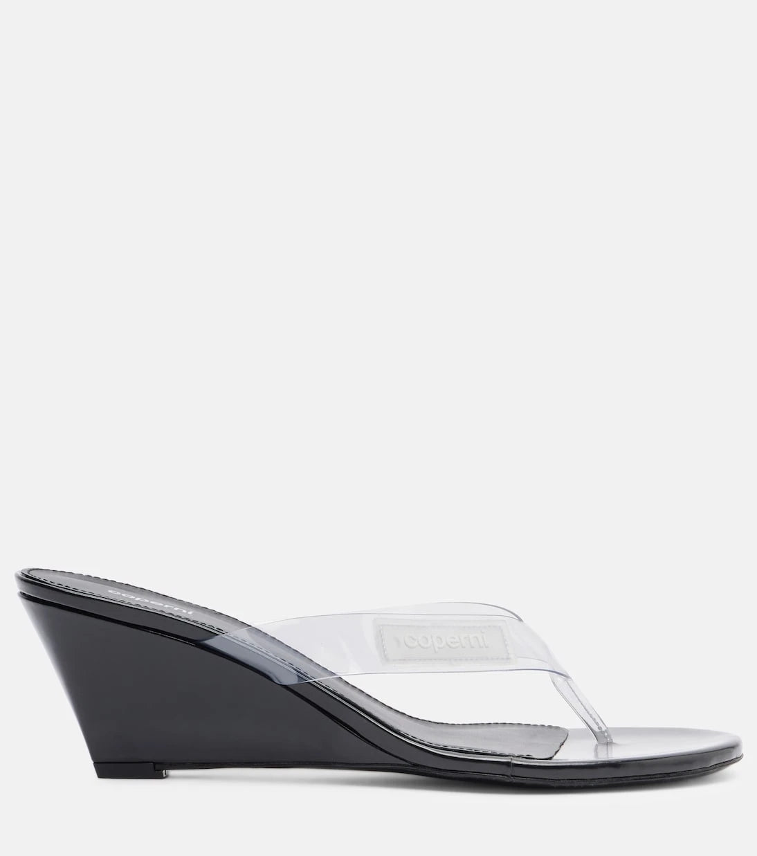 Coperni - Logo PVC wedge thong sandals
