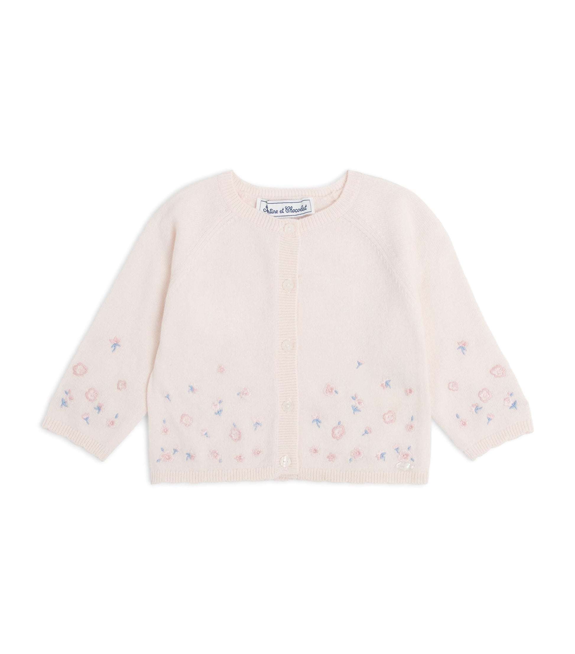 Wool-Blend Floral-Embroidered Cardigan (3 Months-4 Years)