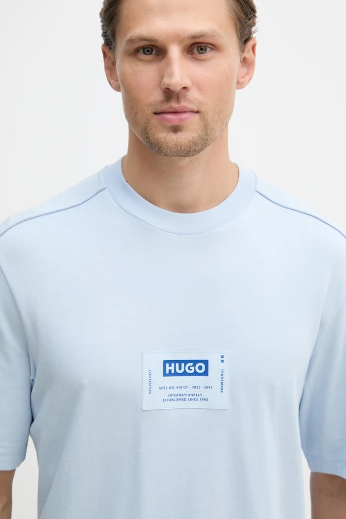 HUGO Blue тениска мъжка от памук Nurazti
