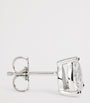 White Gold and Diamond Pear Stud Earrings (1.00ctw)