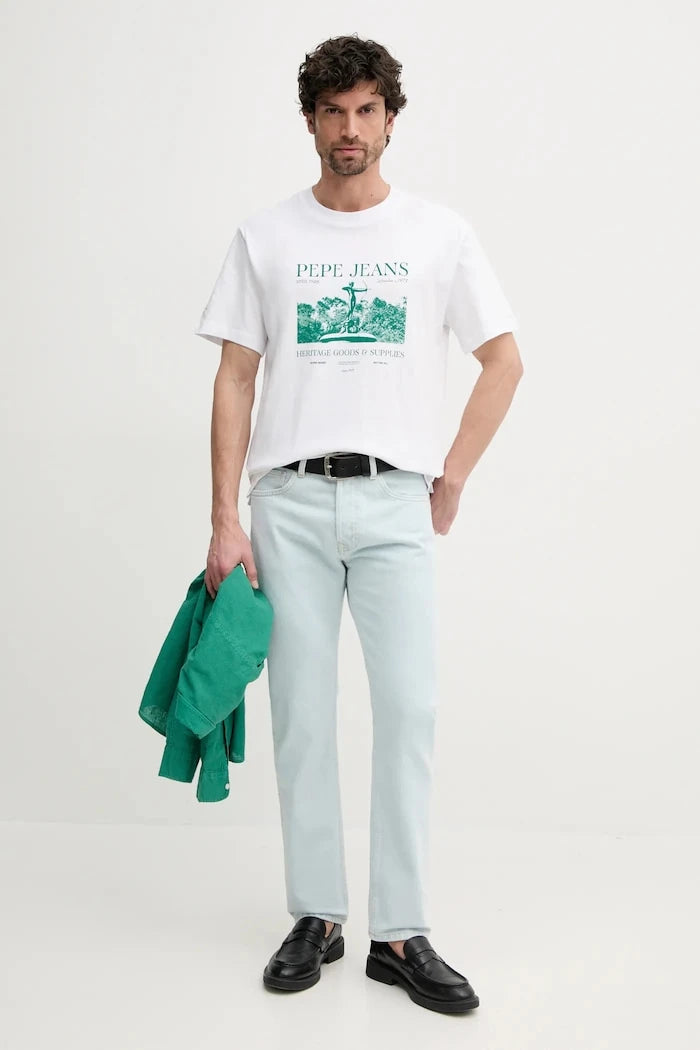 Памучна тениска Pepe Jeans PATCH