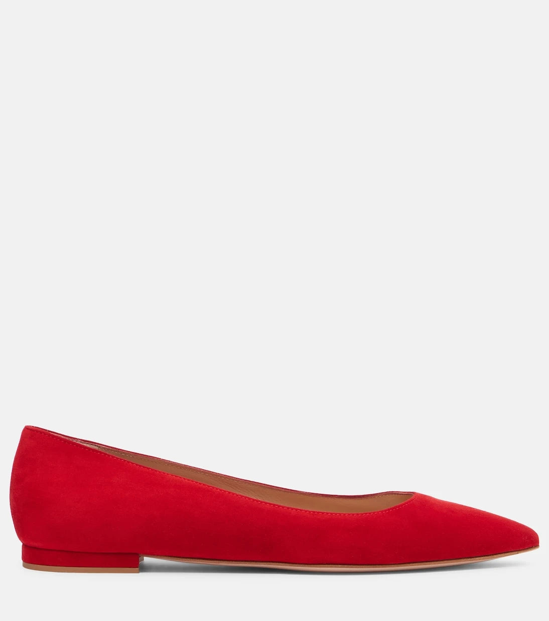 Gianvito Rossi - Suede ballet flats