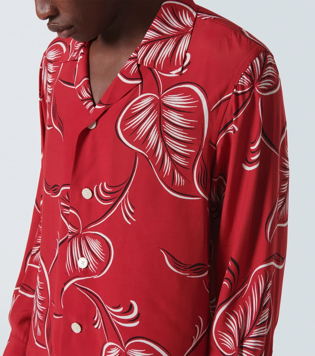 Bode - Creeping Begonia printed shirt