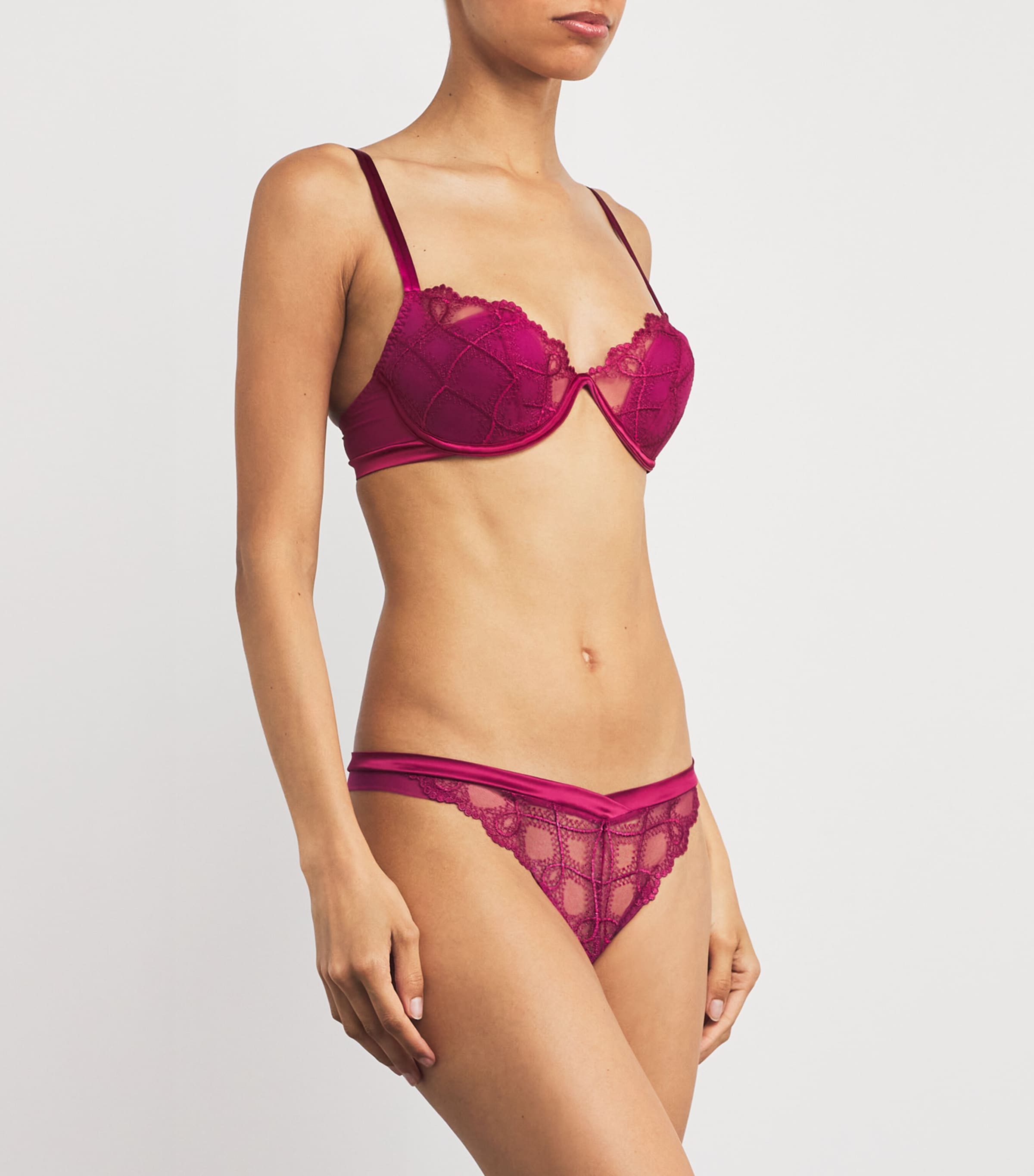 Maison Lejaby Purple Bold Tanga Thong