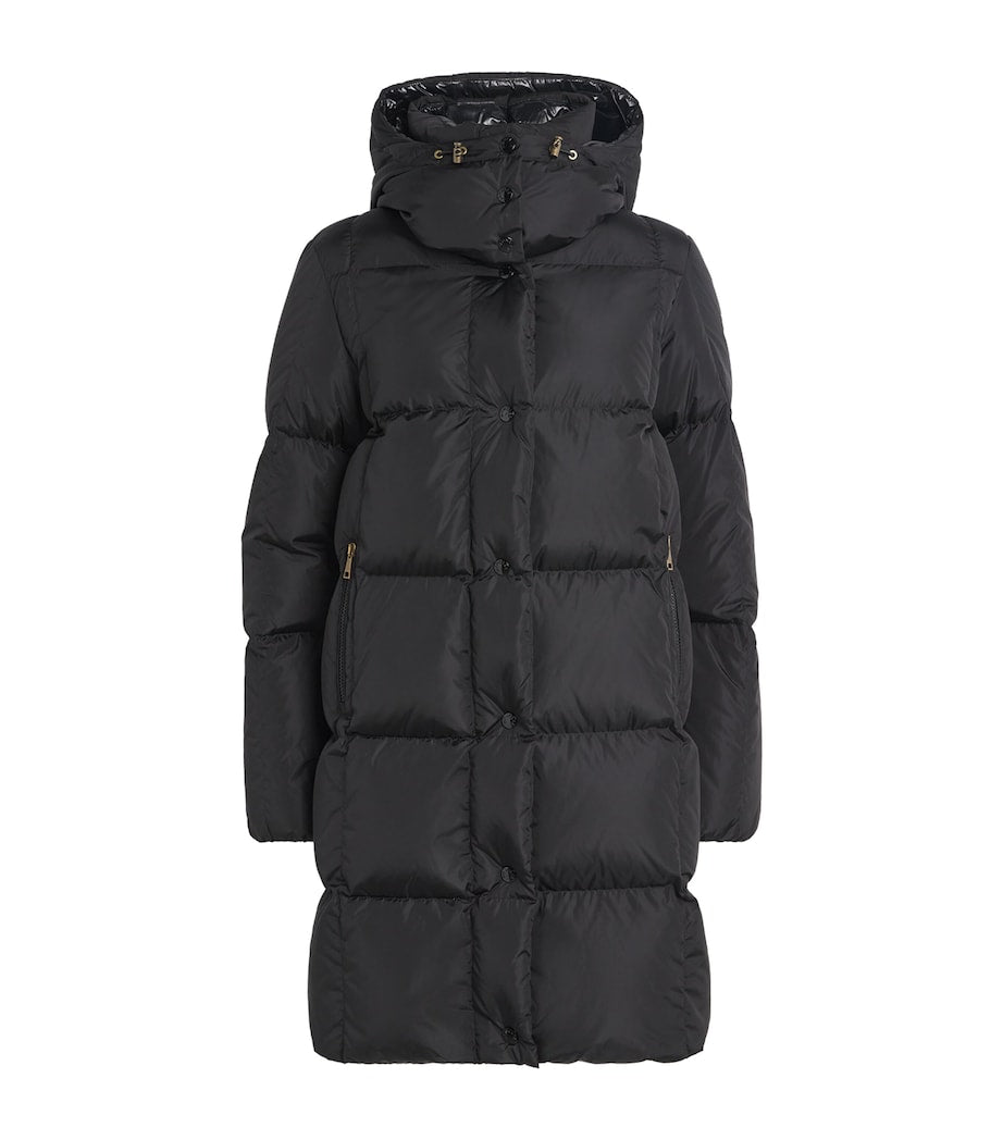 Moncler Black Down Litte Long Coat