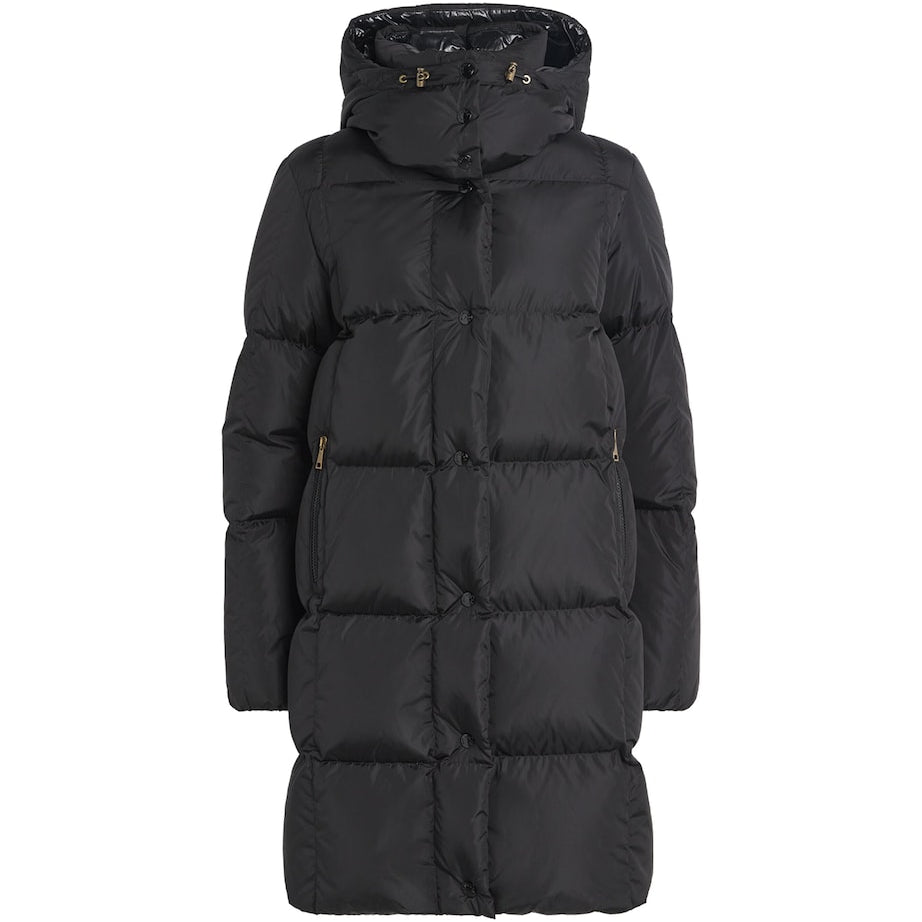 Moncler Black Down Litte Long Coat