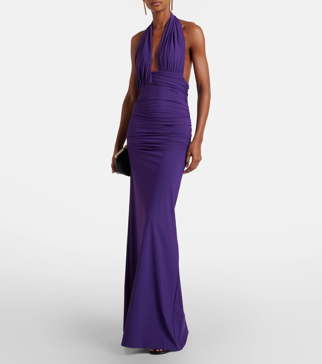Christopher Esber - Halterneck open-back maxi dress