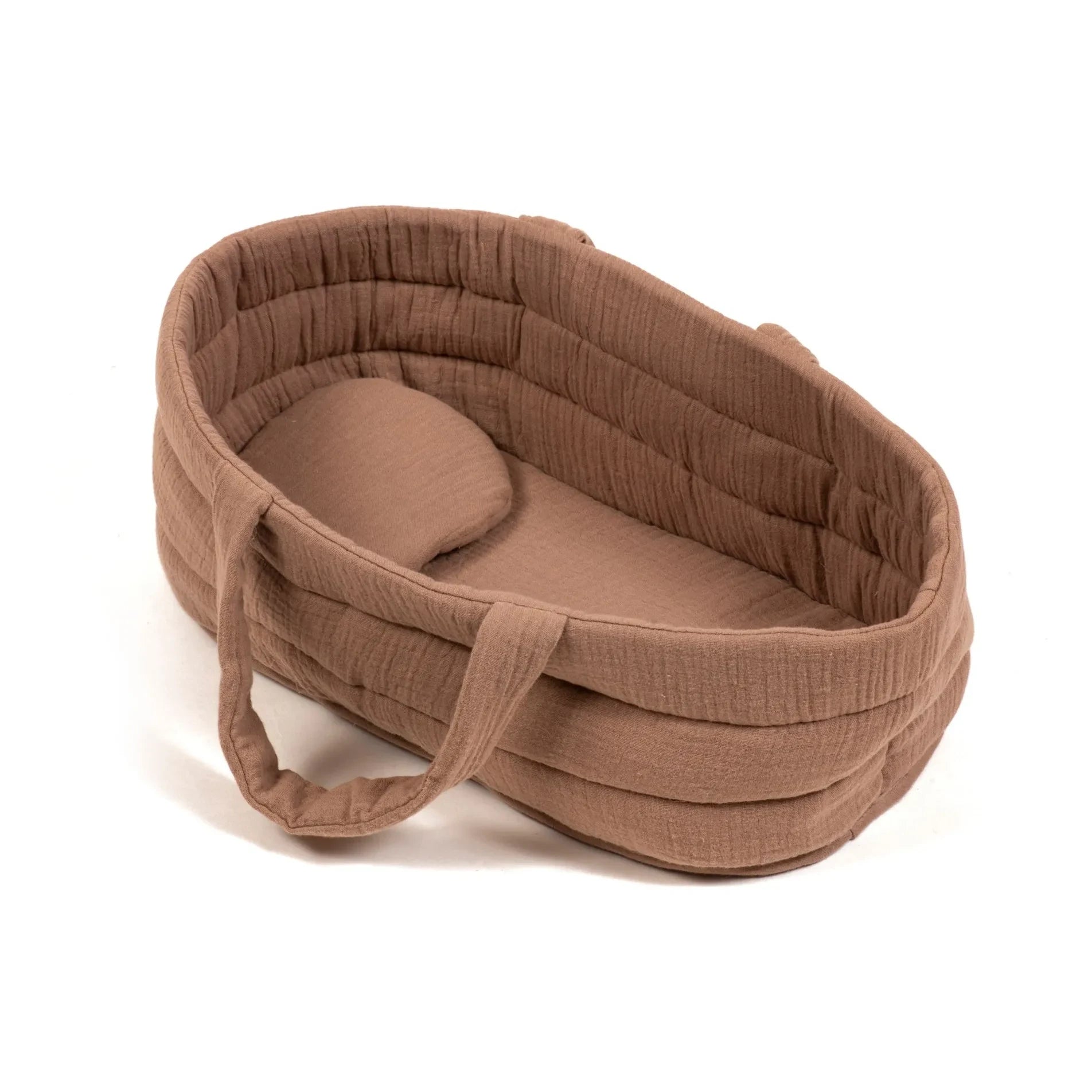Minikane - Cotton gauze doll bassinet | Mocha