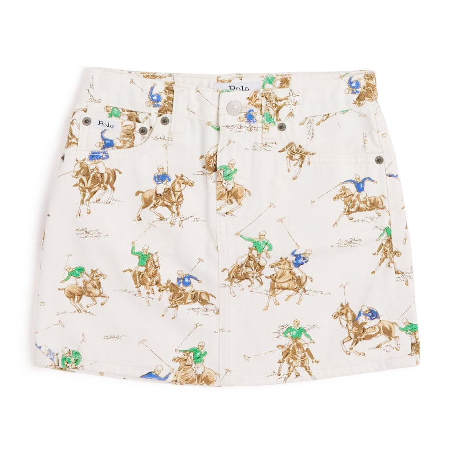 Ralph Lauren Kids Printed Denim Skirt (2-6 Years)