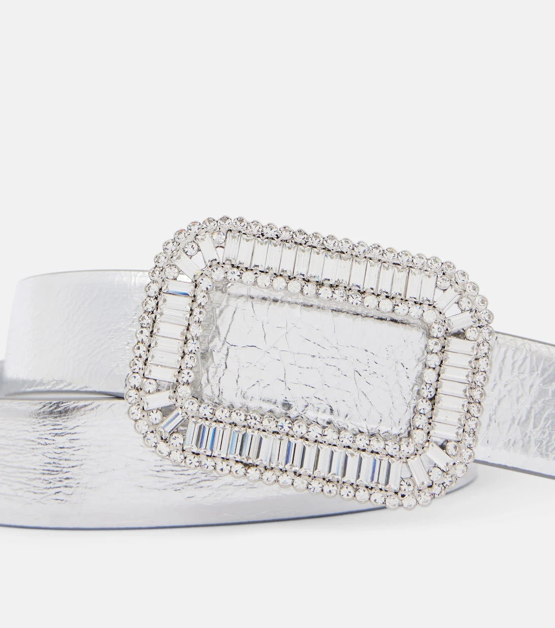 Roger Vivier - حزام Pilgrim من الجلد اللامع