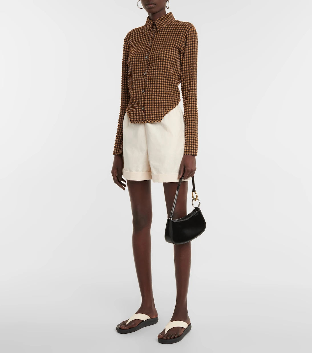 Nanushka - Linde cotton poplin shorts
