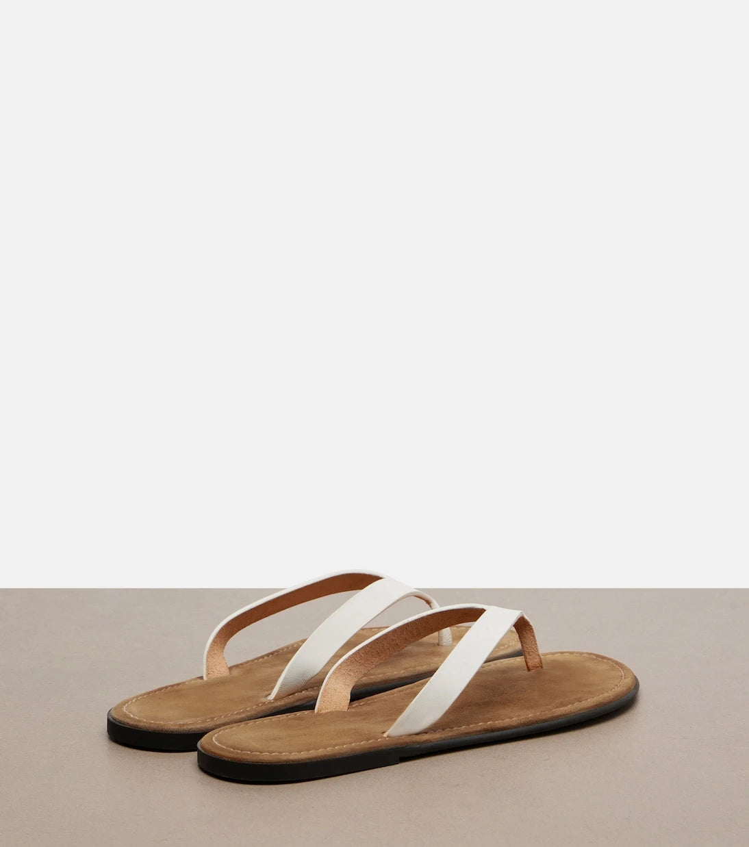 The Row - Beach leather thong sandals