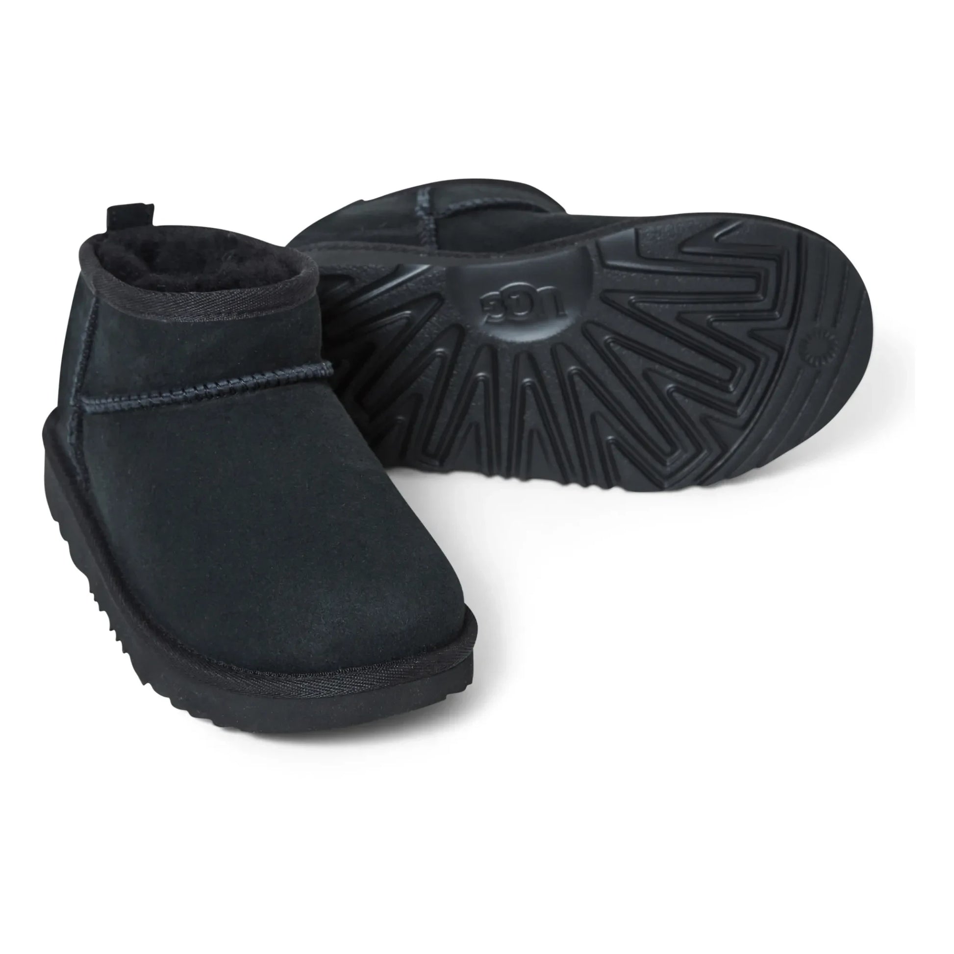 UGG - Classic Ultra Mini Fur-Lined Boots | Black