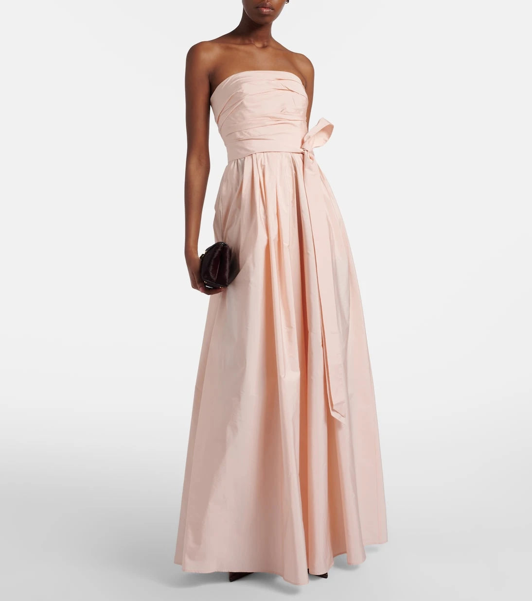 Max Mara - Elegante Quinoa belted gown