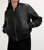 Leather Orten Bomber Jacket BLACK