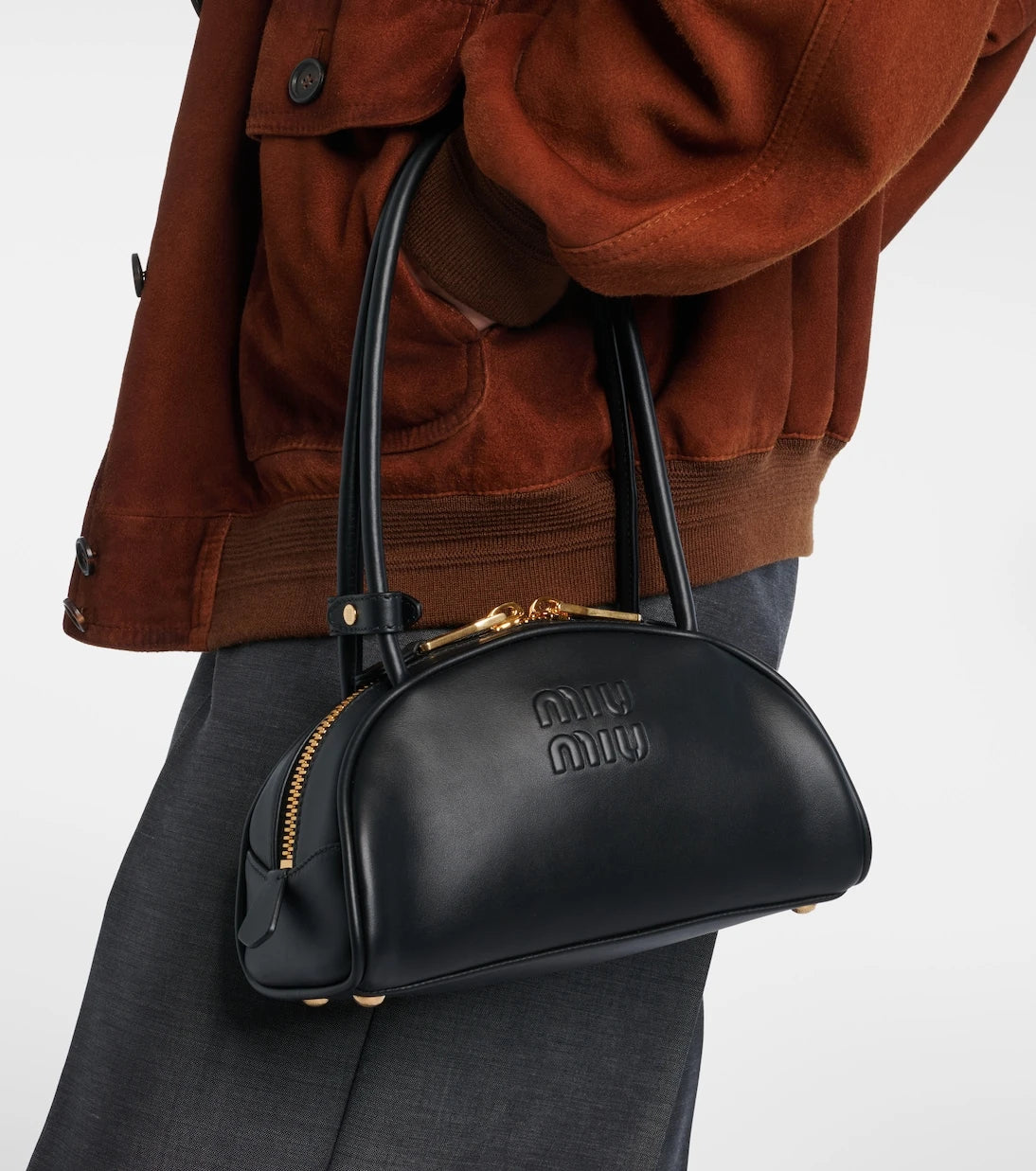 Miu Miu - Beau Small leather bowling bag