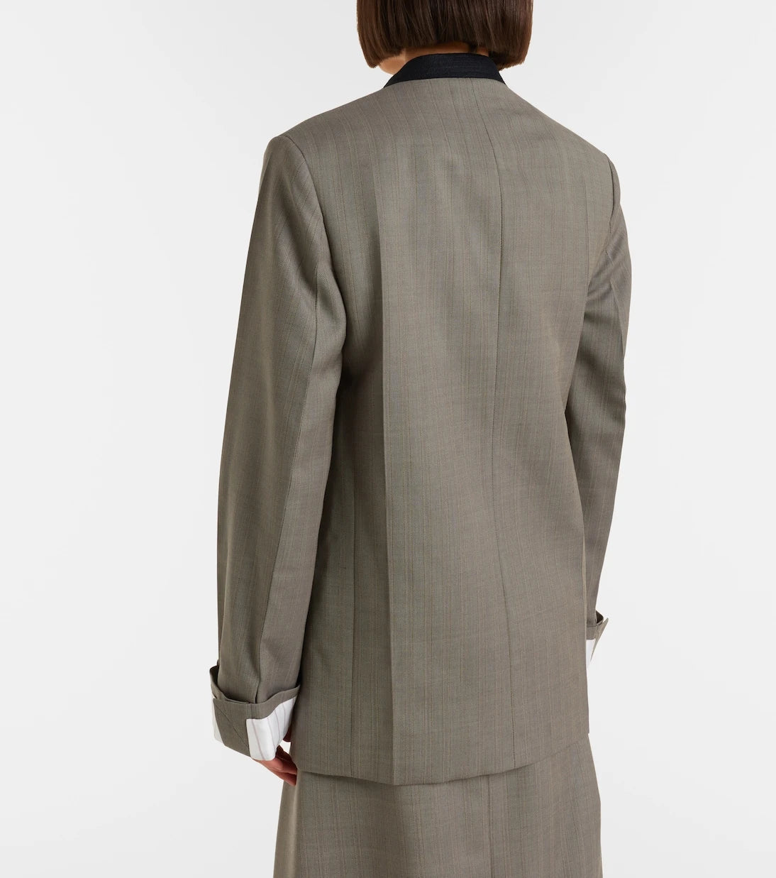 Victoria Beckham - Balıksırtı saf yün blazer
