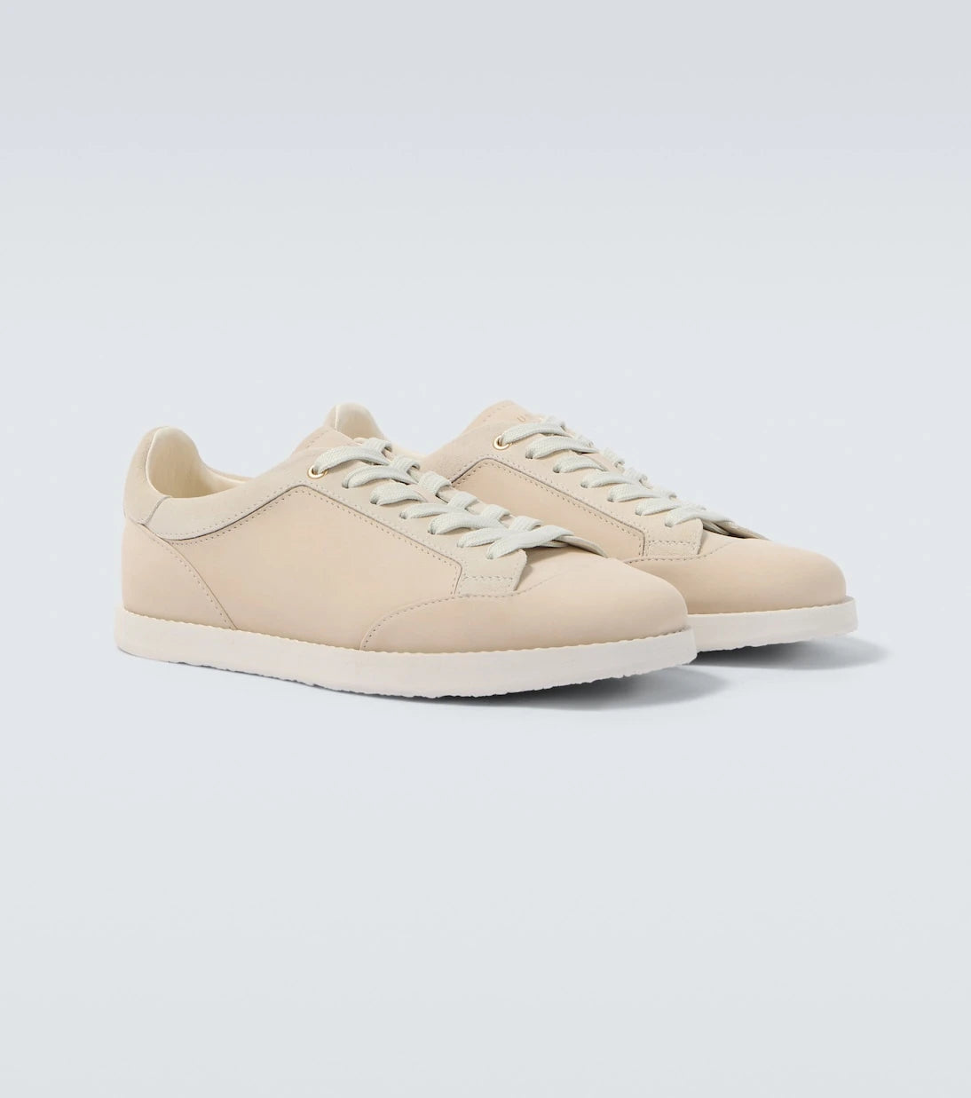 Brunello Cucinelli - Suede-trimmed leather sneakers