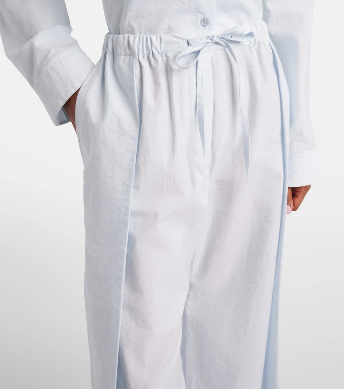 Loewe - Paula's Ibiza cotton-blend poplin wide-leg pants
