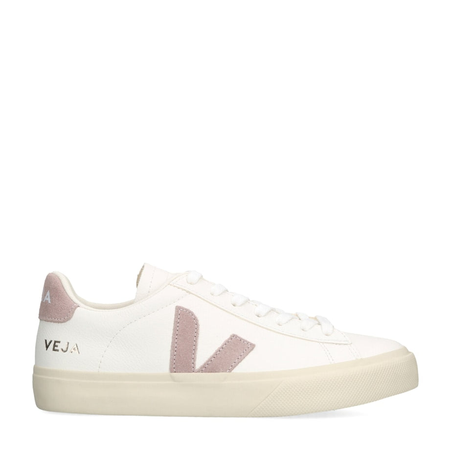 Veja Pink Leather Campo Sneakers