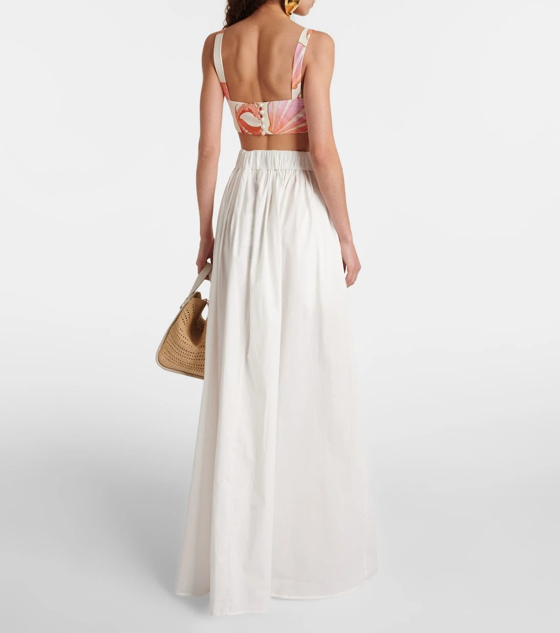 Adriana Degreas - Cotton poplin maxi skirt