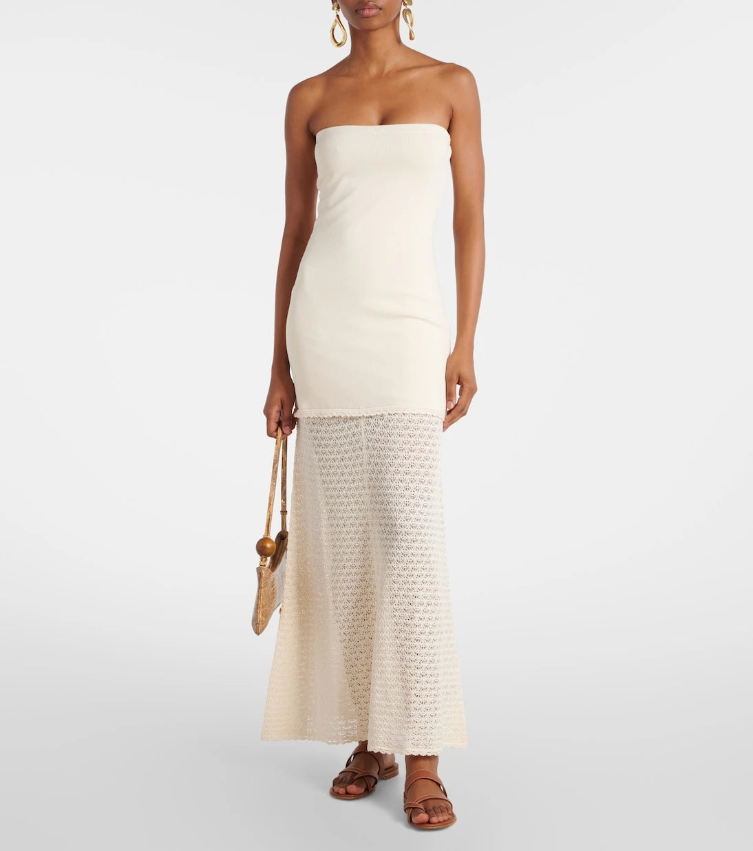 Posse - Romy crochet-trimmed maxi dress