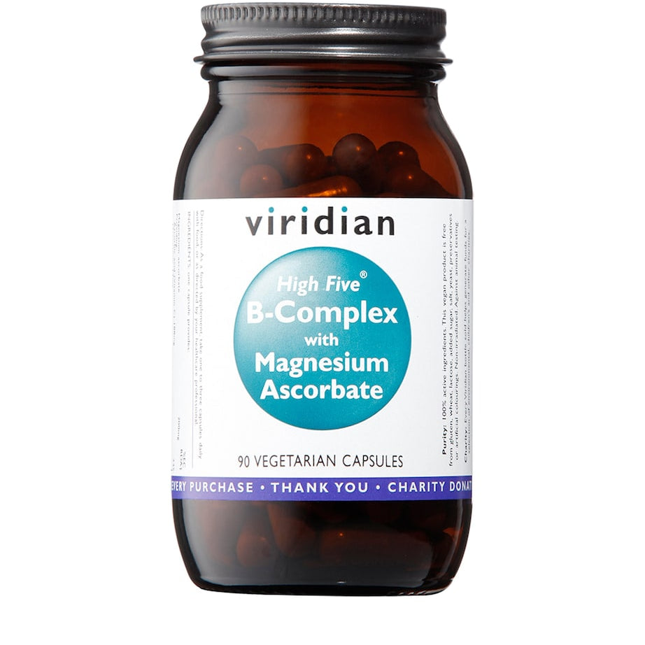 Viridian High Five B-Complex with Magnesium Absorbate Supplement (90 Capsules)