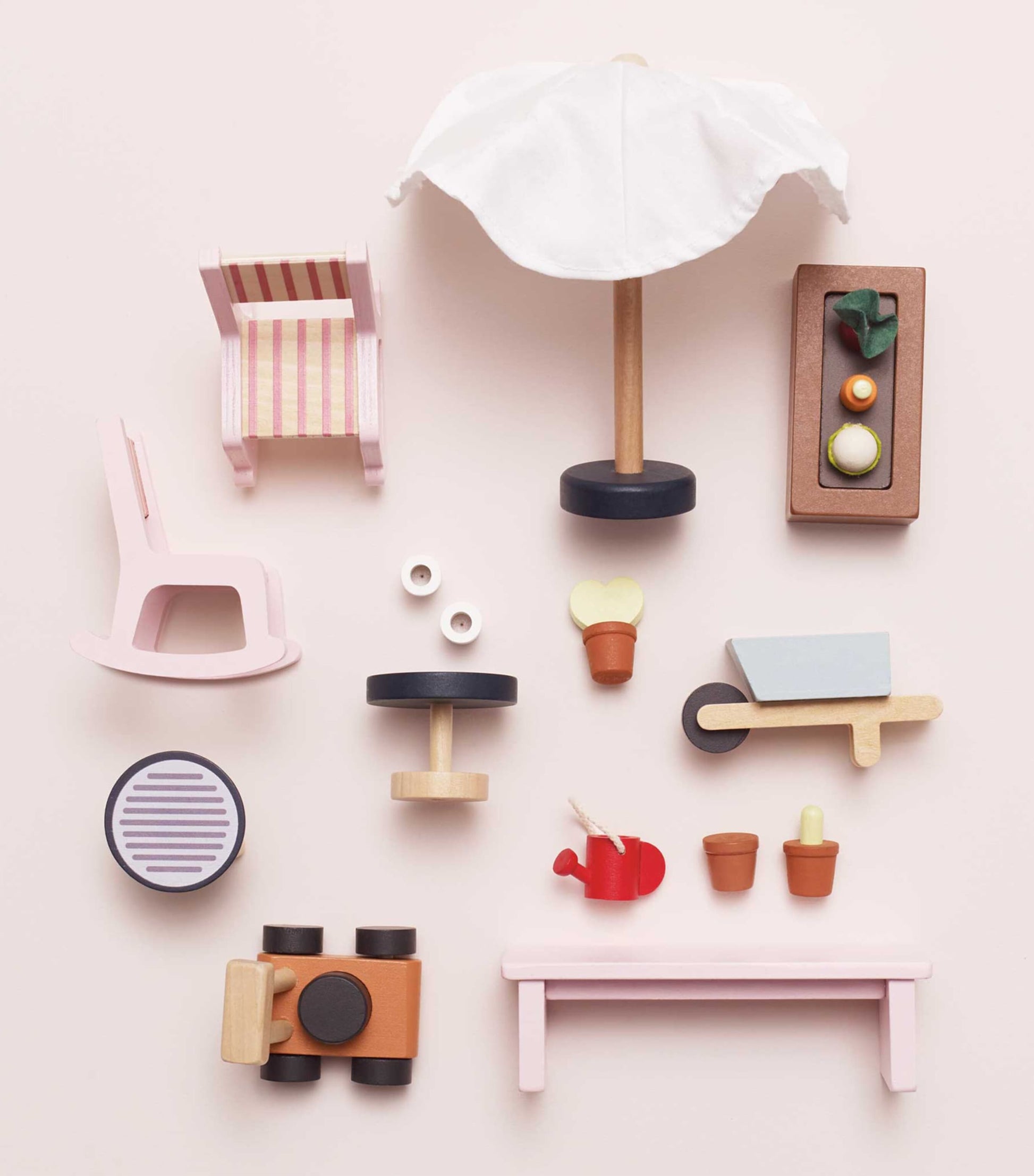 Wood Dollhouse Conservatory Extension Set